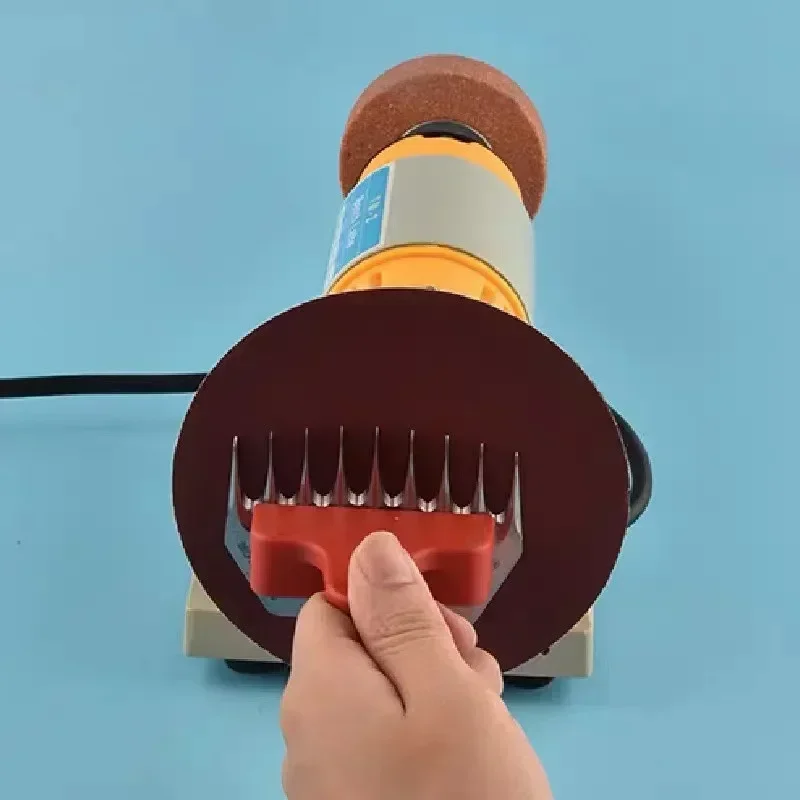 

220V Electric Desktop Wool Shears Sharpener Sheep Clipper Blade Sharpening Machine DIY Sander Grinding Machine Bench Lathe