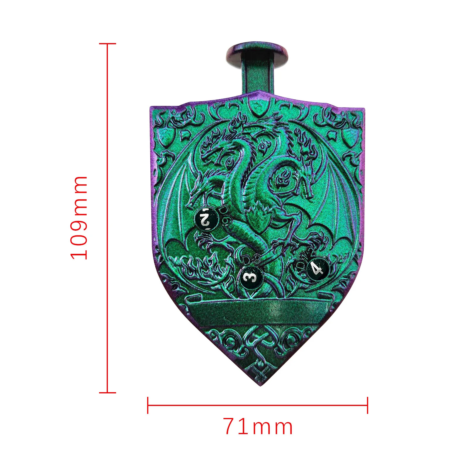 Dungeons Dragons Metal Dice RPG Tabletop Game Dice Press with Spinning Feature Metal for DND and DND Inspired Adventures Games