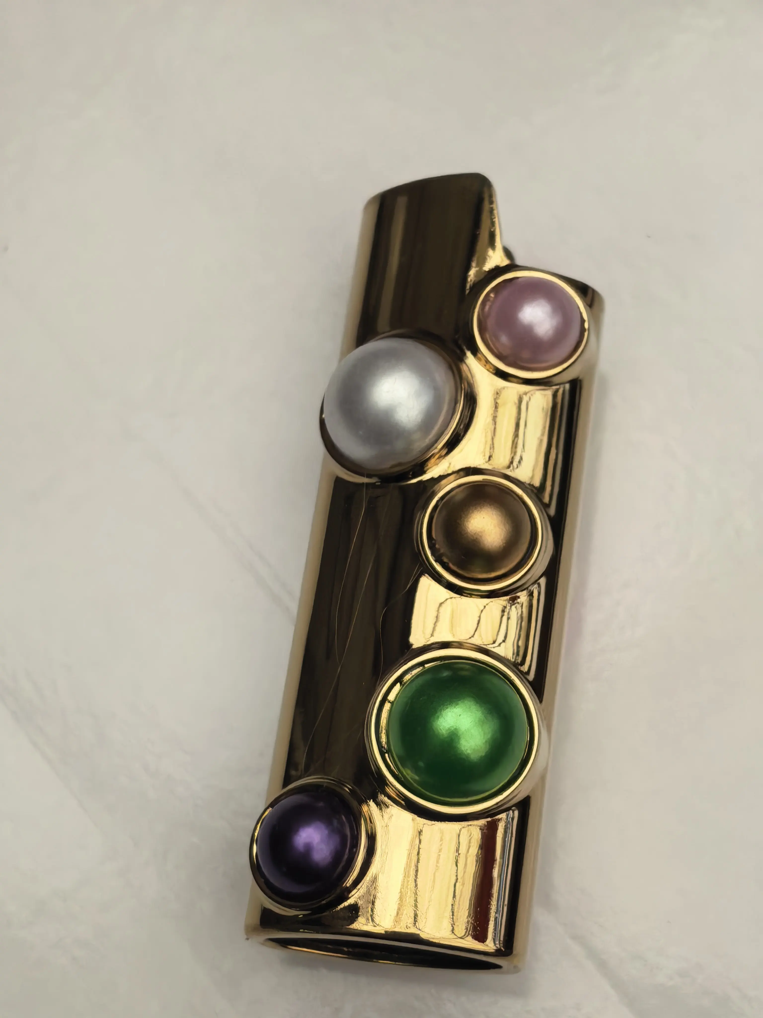 DIY Metall-BIC-Feuerzeughülle für J6 Luxus-Diamant-Standard-BIC-Feuerzeug, goldene Standardhülle für Damen, volle Größe, Geschenk – Detail 3