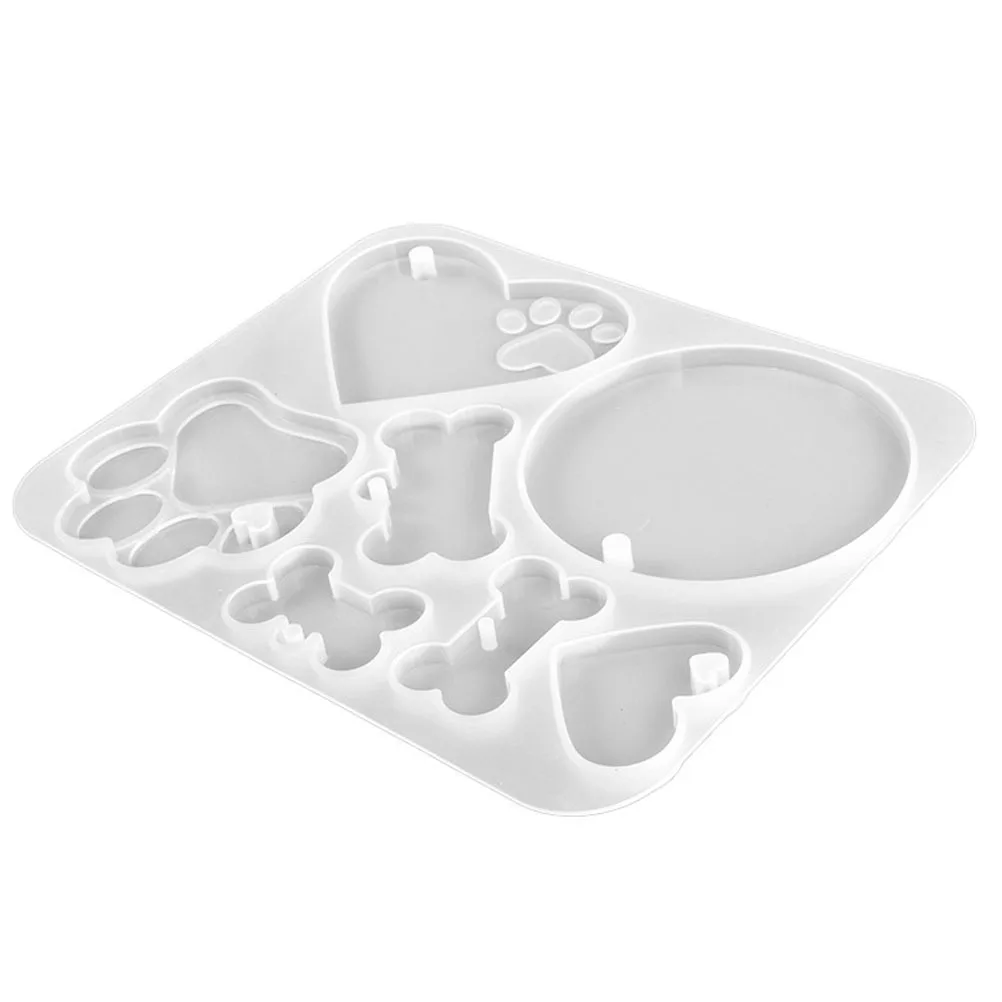 

DIY Bone Pendant Mold Silicone Epoxy Pet Tag Craft Tool Flexible Reusable for Stylish Tags Pet Tag Silicone Mold