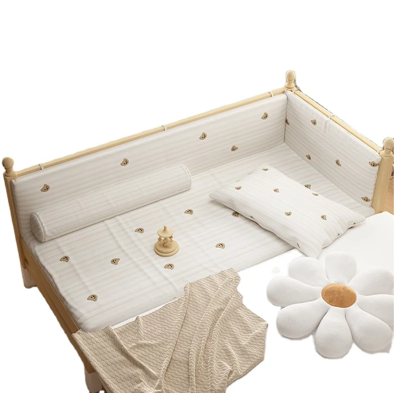 !@Solid Wood Modern Children's Bedside Storage Bed Eco-Friendly Durable Soft Pink Shell Shape Princess Design Comfortable Bed