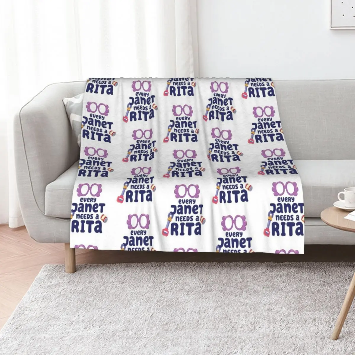 Every Janet needs a Rita Throw Blanket Single Hairys Hair Luxury Loose For Sofa Thin Blankets