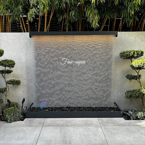 Customization.Custom Metal Mesh Water Curtain Fountain Stainless Steel Waterfall Indoor Water Curtain Wall