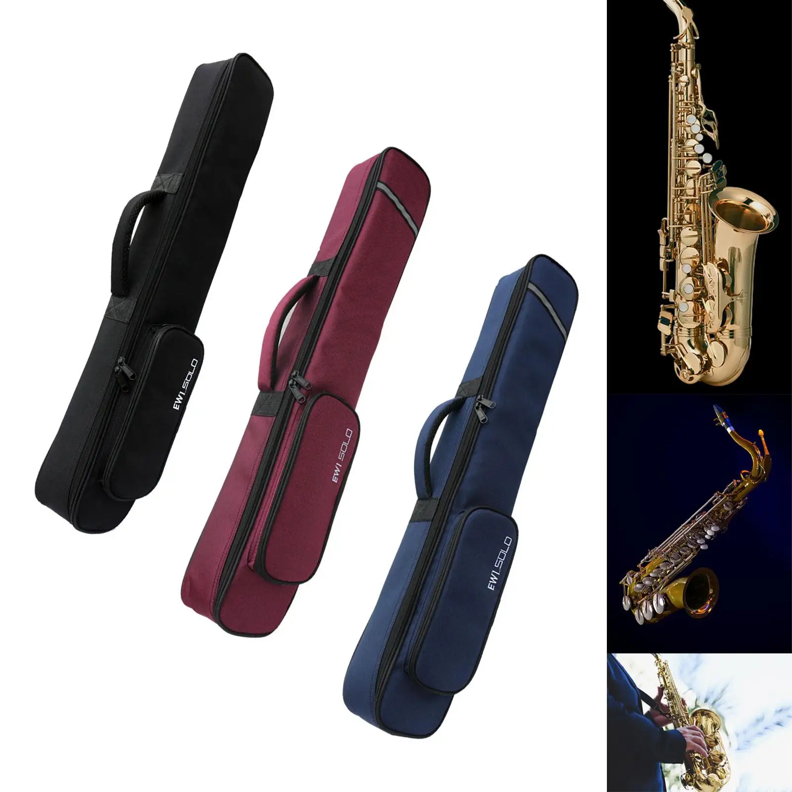 

Soprano Saxophone Clarinet Case Music Instrument Storage Bag with Handle Water Resistant Carry Case for Performance Outdoor