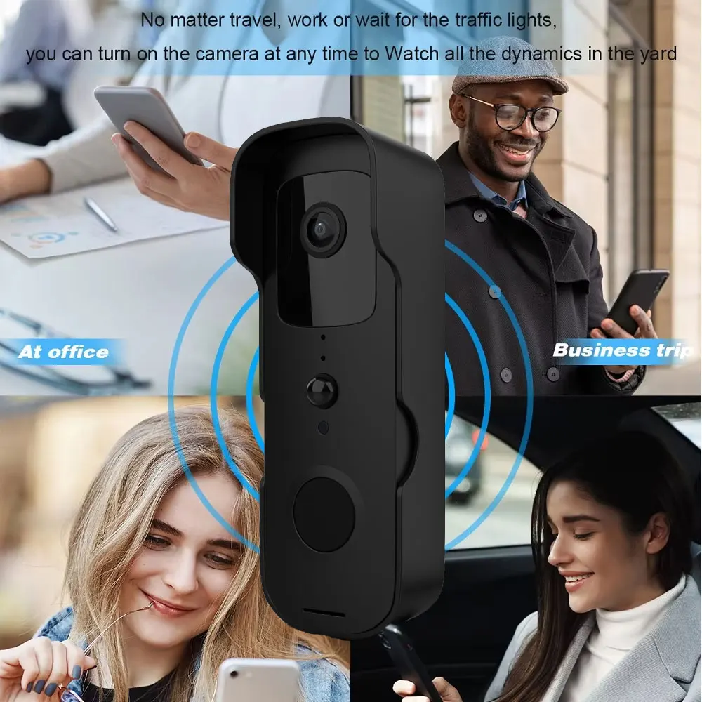 Tuya Doorbell Camera Wireless Bundle Video Doorbell WIFI HD Outdoor Phone Door Bell Camera Security Video Intercom Waterproof