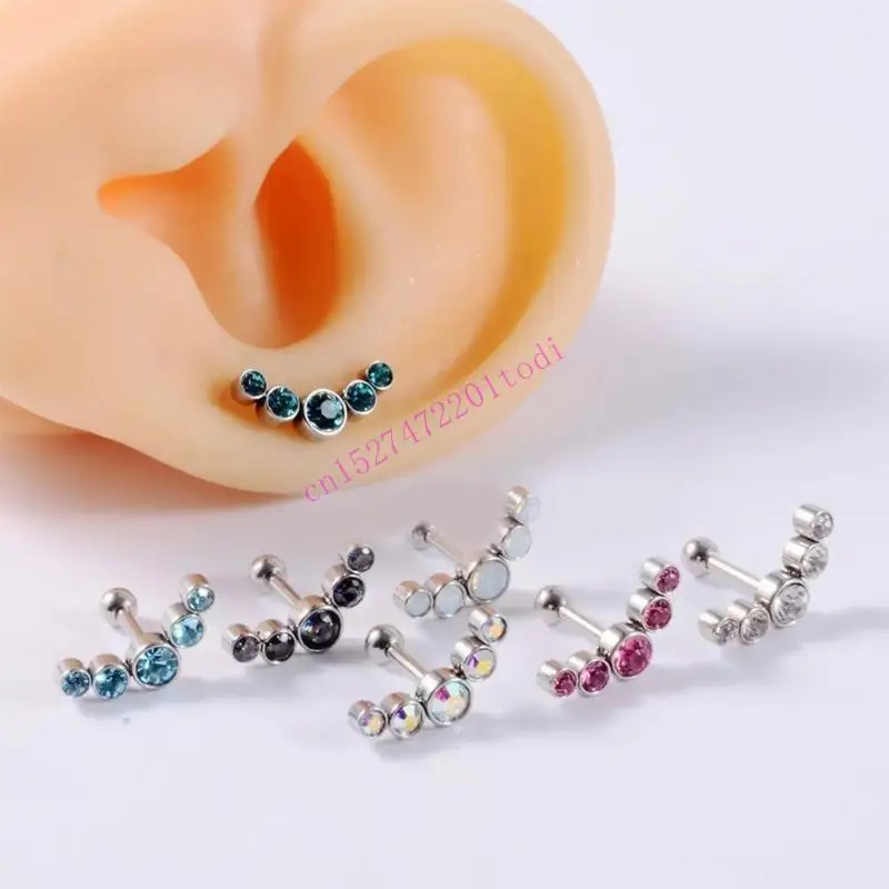 

M76B Modern Stainless Steel Tragus Piercing Earring Body Jewelry for Daily Wear