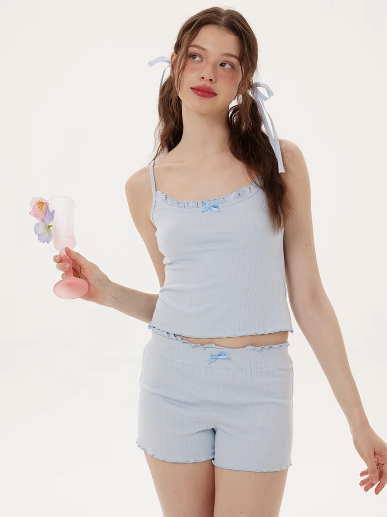 

Muabomb Spring Summer New Soft Pure Cotton Overhead Women's Nightgown Home Clothes Set Can Be Worn outside as a Base Layer