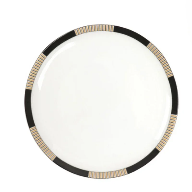 

Outdoor Camping Tableware White Wedding Utensil Ceramic Plates Dinner Full Set Pratos De Jantar Conjunto Porcelain Dinnerware