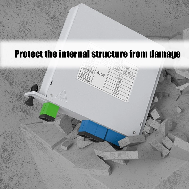 Small 1x4 UPC PLC Fiber Optics Splitter.