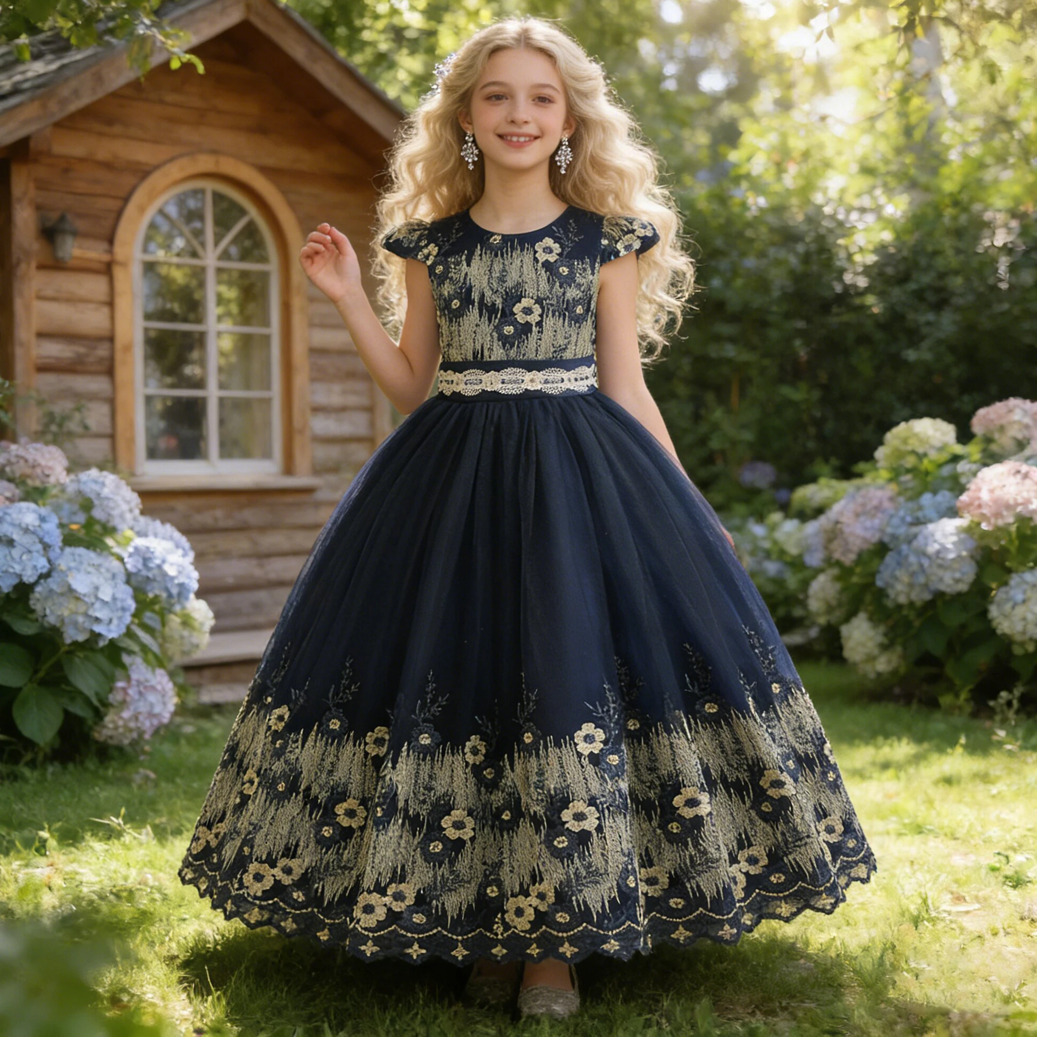 

Летние платья для девочек с цветочным узором, тюлевые платья с вышивкой для подружек невесты, свадебное платье принцессы для девочек, нарядное платье на день рождения, Рождество, праздничный костюм