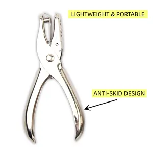 Single portable circle -shaped paper drilling drilling, 5 leaf capacity, 1/4 hole diameter, office material piercing 8 MAIN PAPER PERRATOR SALES - №6