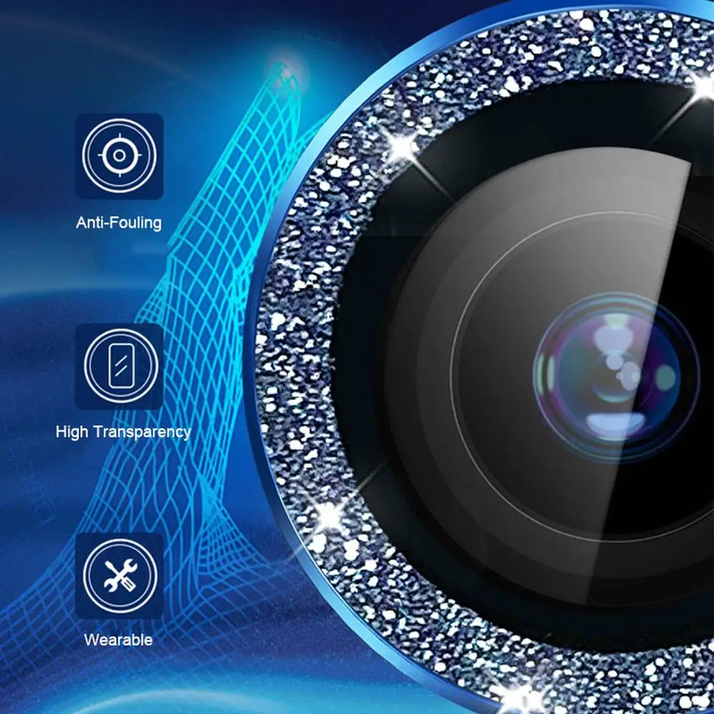 1 Set Phone Lens Film Suitable for Samsung Fold5 Glitter Lens Film Flip 5 Phone Camera Protection Film Fold 4 Lens Film