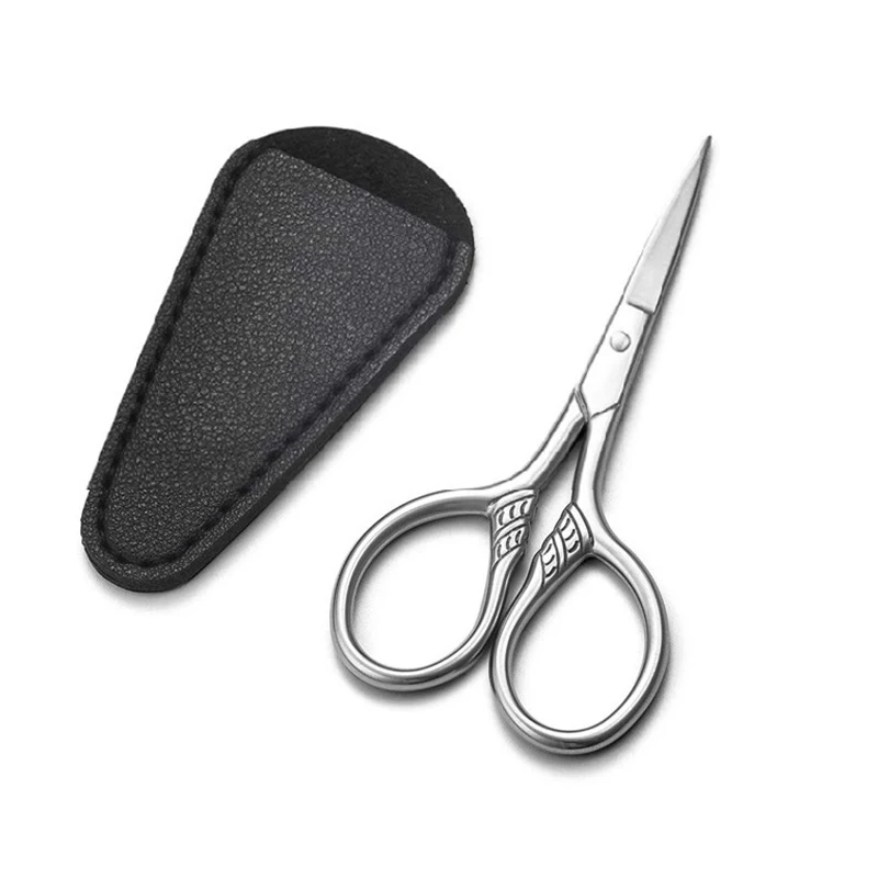 1 Stuk Roestvrij Staal Kleine Make-Up Verzorging Schaar Wenkbrauwen Voor Manicure Nagel Cuticula Baard En Snor Trimmer Neus Haar Tool