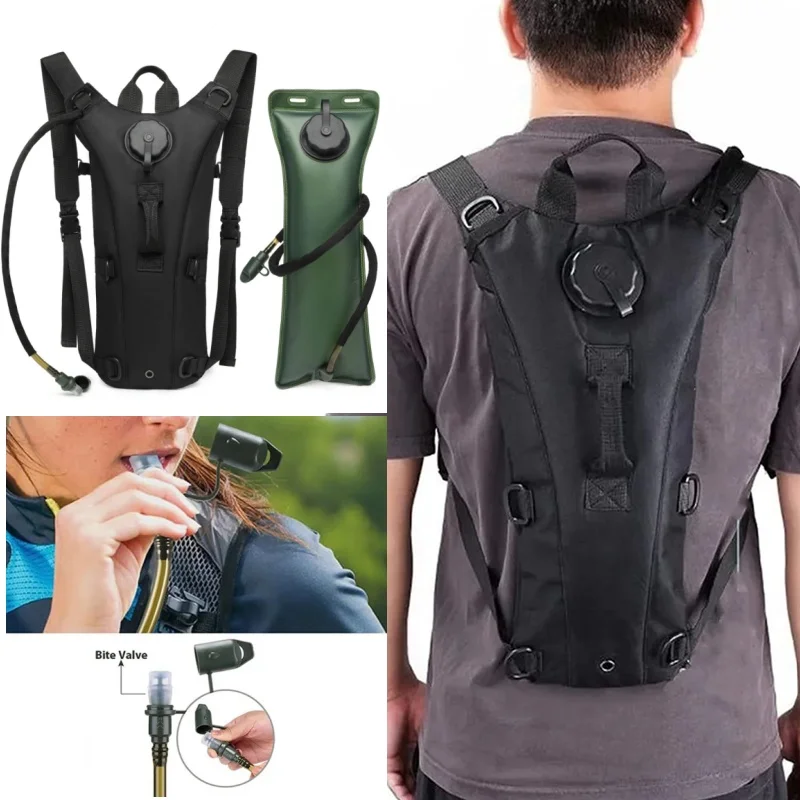 Outdoor Tactical Hydration Pack Backpack Waterproof Water Bag Travel Hiking Cycling Climbing Hunting Oxford Backpack Enlarge 3L