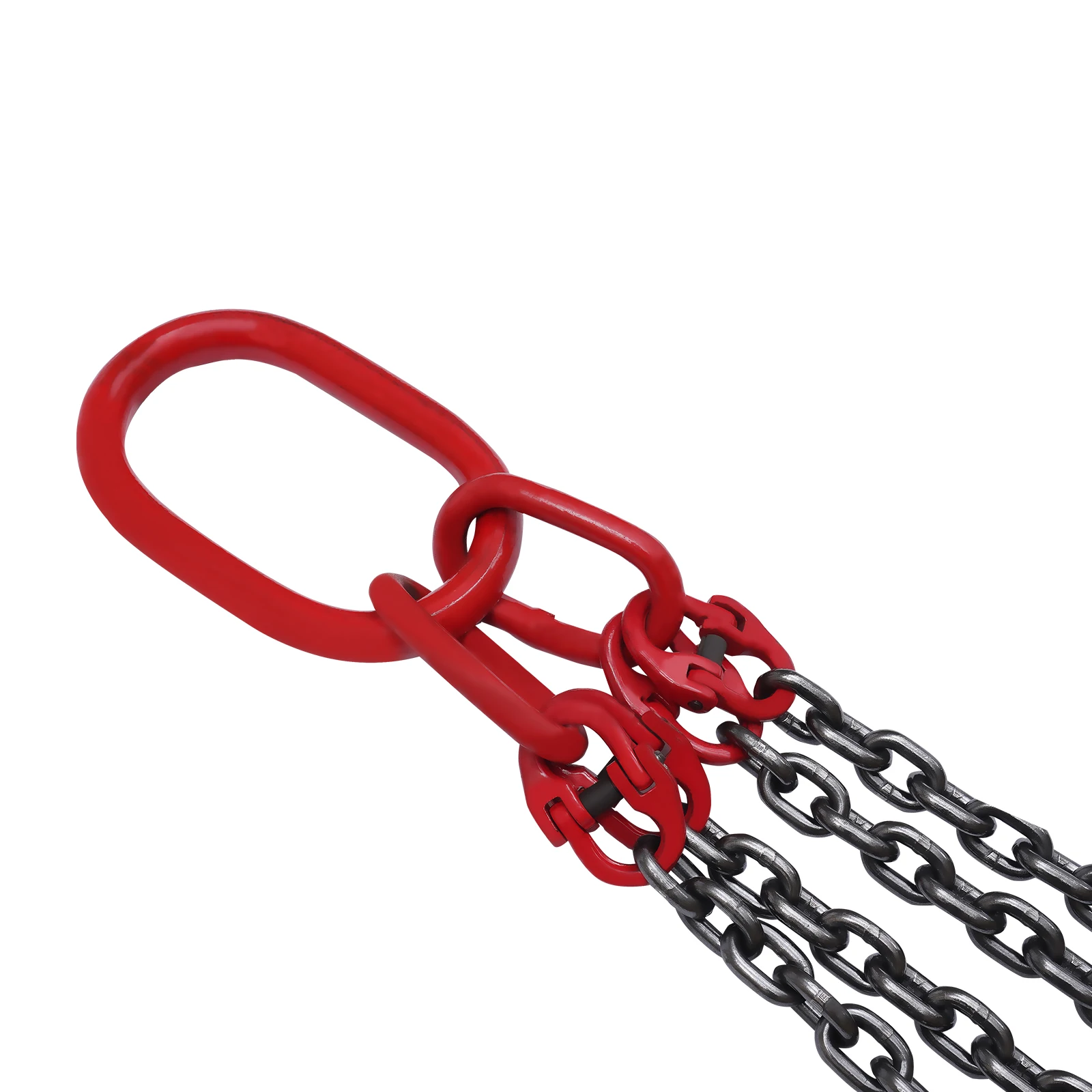 Lifting Chain Sling, G80 Alloy Steel Chain Sling Lifts 5 Tonne Heavy Duty With 4 Legs Grade Hooks and Adjuster