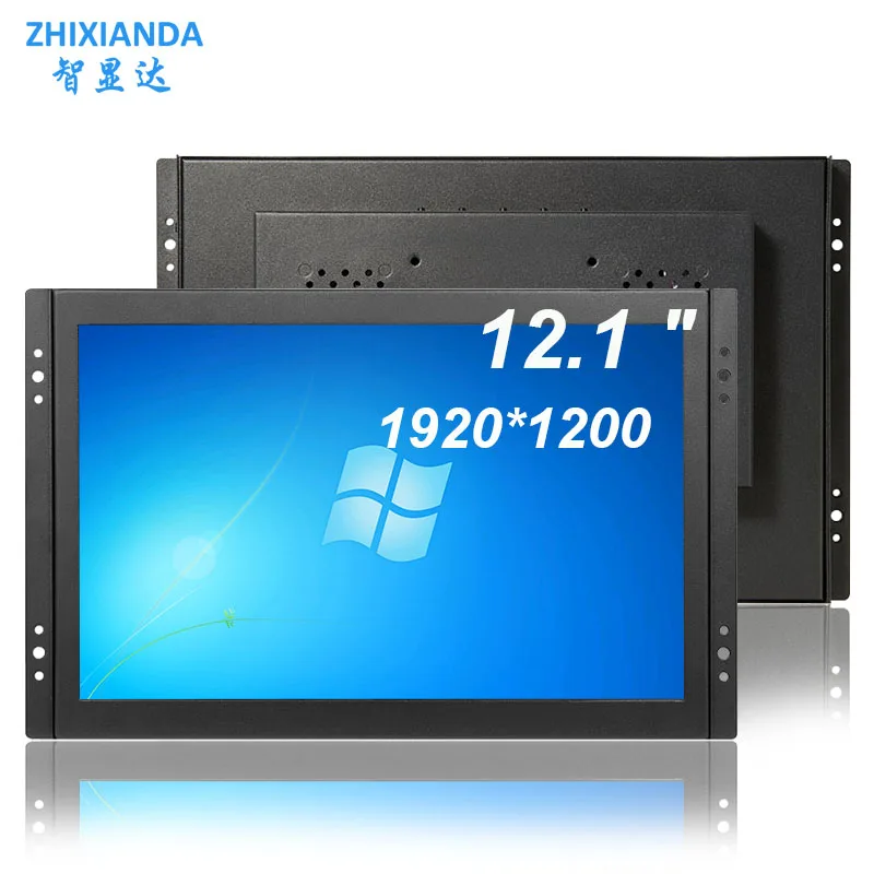 ZHIXIANDA 12.1 Inch 1920*1200 FHD VESA Panel IPS Open Frame Embedded  Industrial Touch Screen Monitor Lcd Display  VGA//HDMI