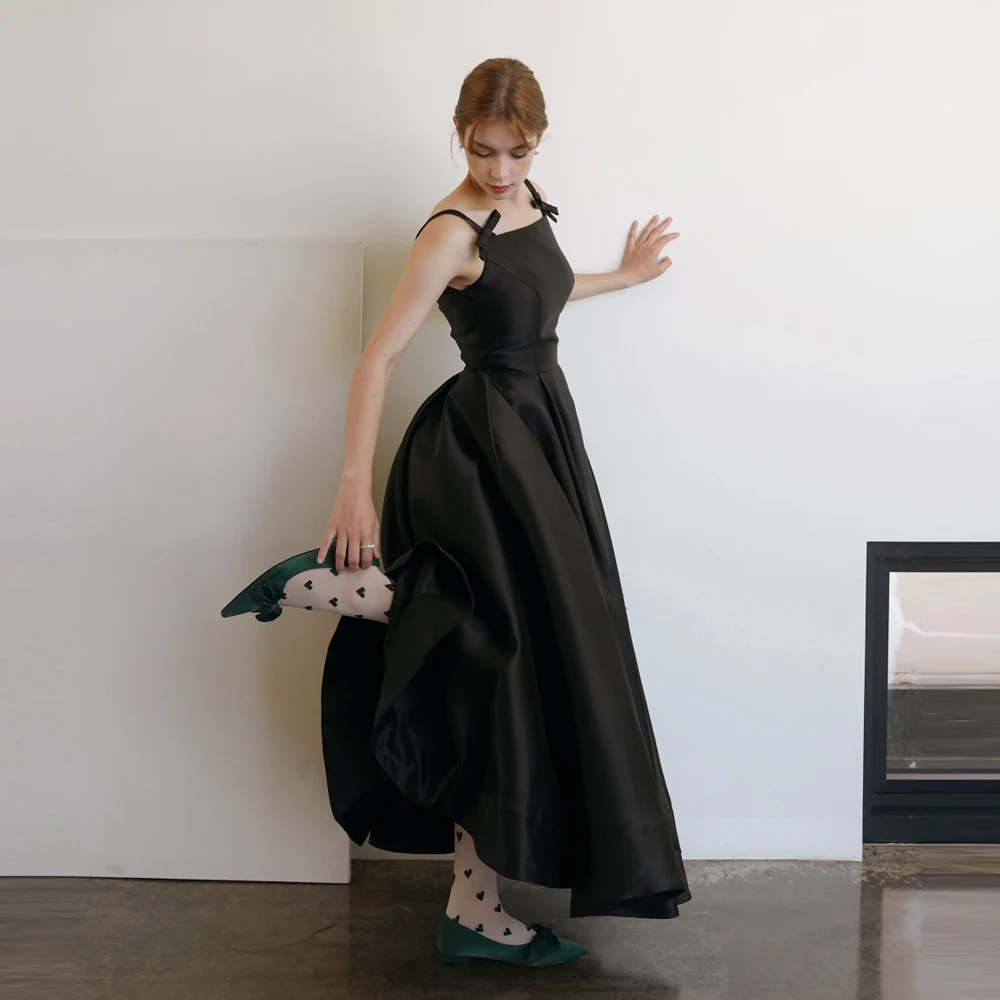 A-lijn zwarte trouwjurk halter plus maat voor dames prinses Robe de Mariee trouwjurk met veters