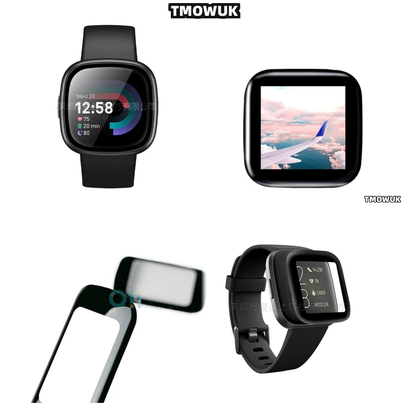 

For Fitbit Sense 2 Versa3 2 4 Inspire 3 Charge 6 5 Advanced 9H Hardness PMMA Layer Shock Absorption Protective Film Cover