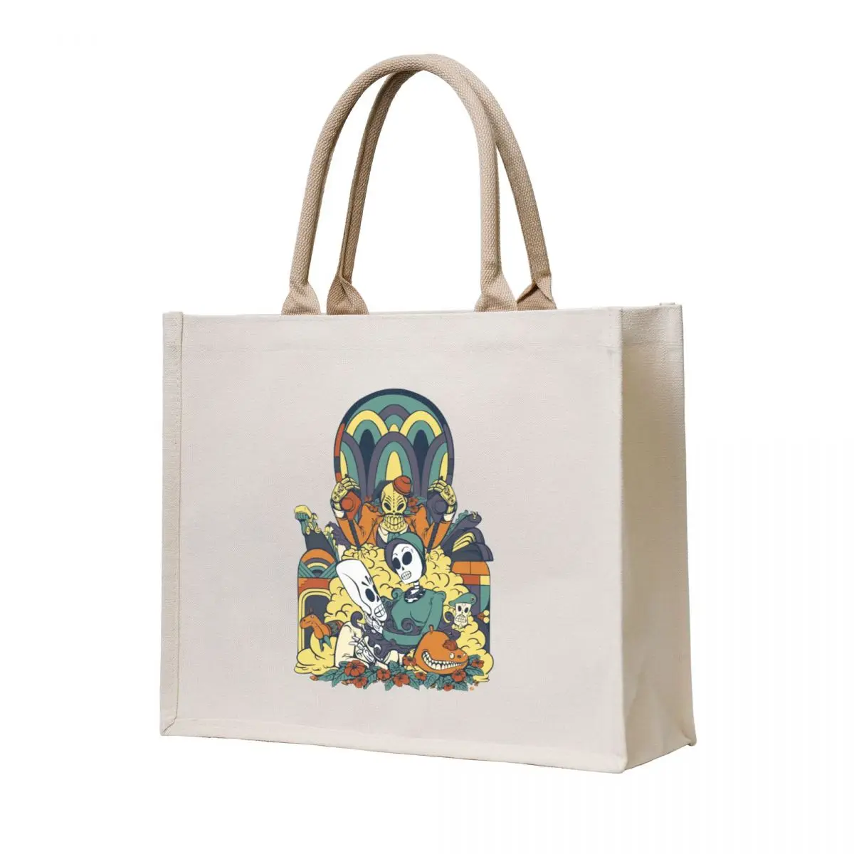 

Grim Fandango Vintage Videogame Artwork Tote Bag shopper bag women canvas Gift bags Woman shopper bag