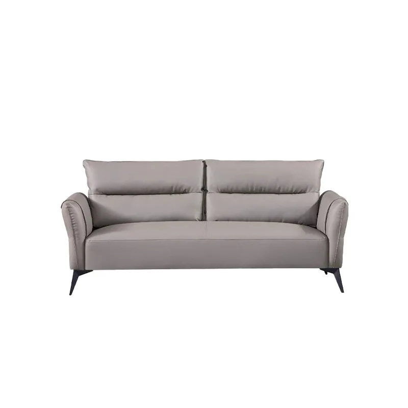 

Italian minimalist office sofa business meeting reception hotel home office combination single three-person leather art