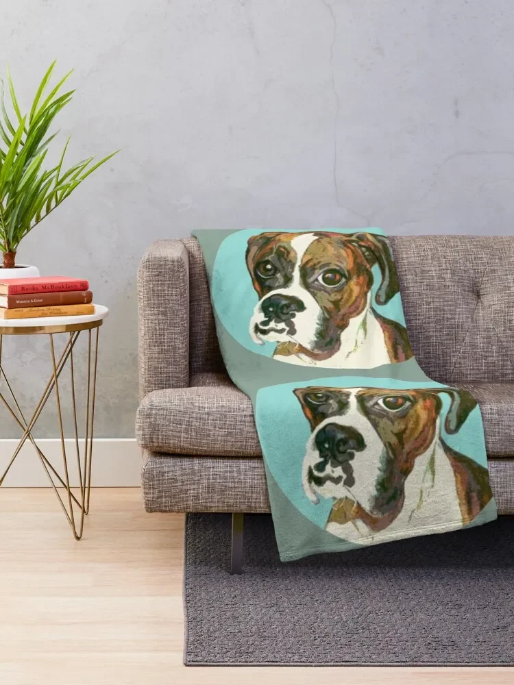 Boxer Eyes ~ Circle Throw Blanket Tourist Furry Blankets