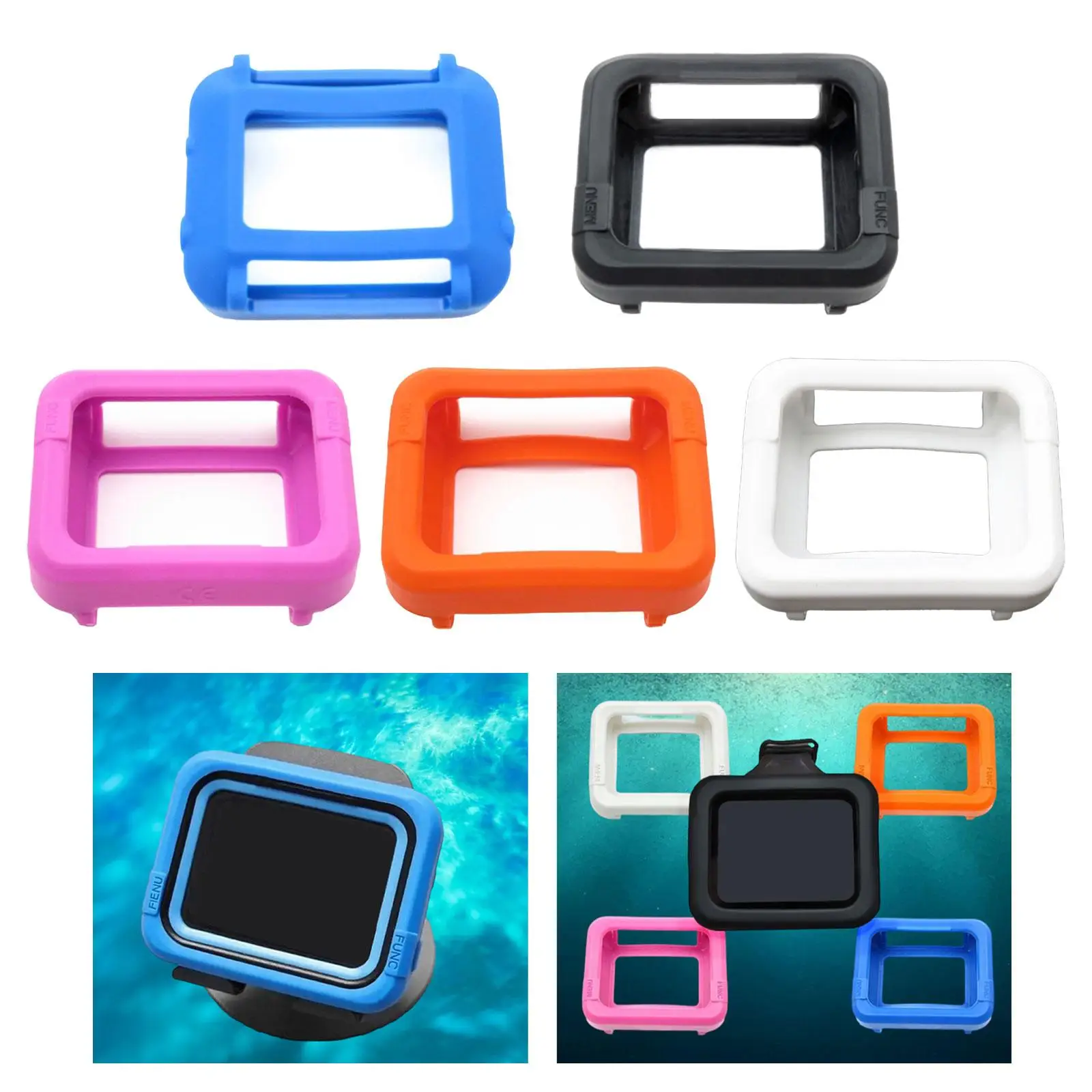 Secure Dive Computer Protection Silicone Cover Shock Absorbent Shell for Underwater Activities and Snorkeling