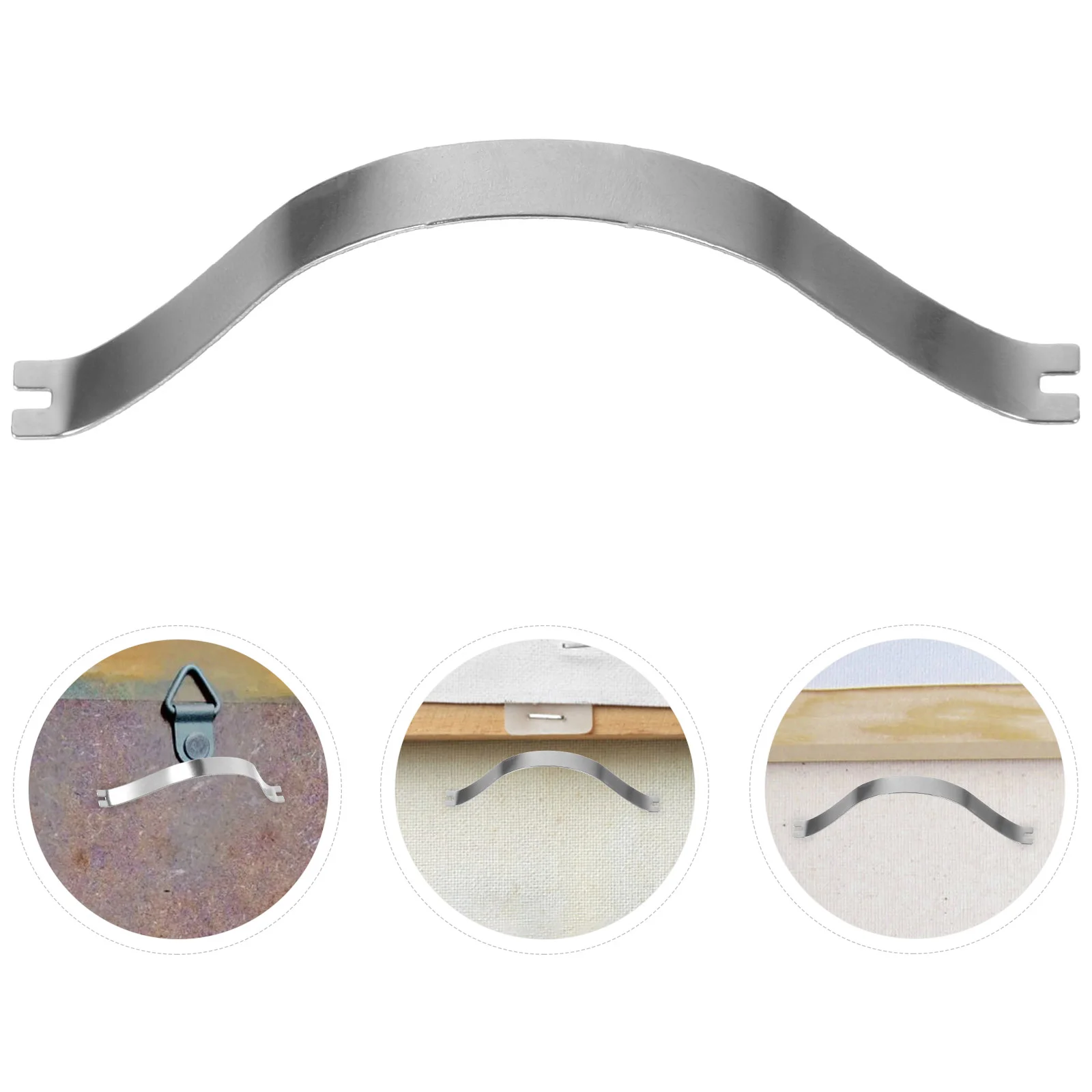 

100pcs Invisible Corner Clips Aluminum Picture Frame Hardware Spring Clips for Wall Photo Frames Backing Boards Metal