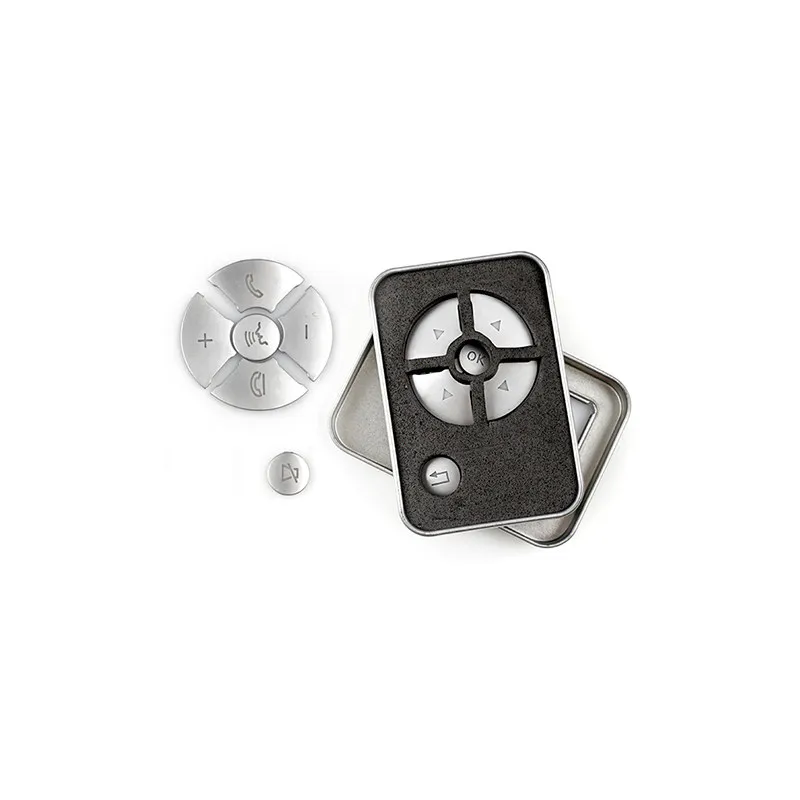 ABS Chrome Car Steering Wheel Button Stickers Cover Trim Accessories For Mercedes Benz E C S GLK R ML GL CLS SLK Class W204 W212