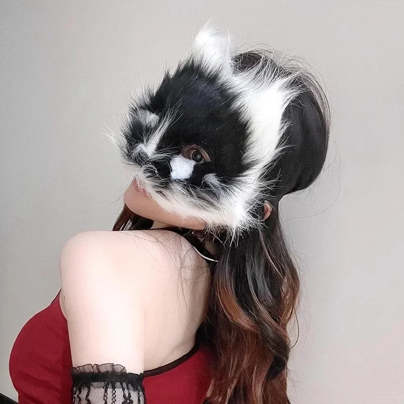 مثير أفخم الثعلب قناع نصف الوجه ماكياج القط الوجه تأثيري الدعامة قناع زي Accesshalloween حزب ملهى ليلي مساء لوازم الحفلات