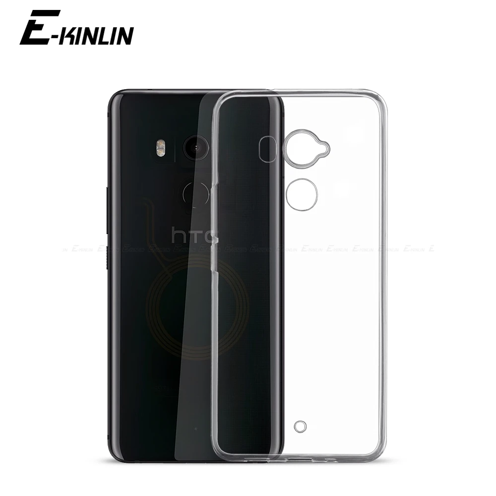 Ultra Thin Clear Soft Protective TPU Case For HTC U19e Desire 21 20 Pro 19 Plus 816 Silicone Back Phone Cover