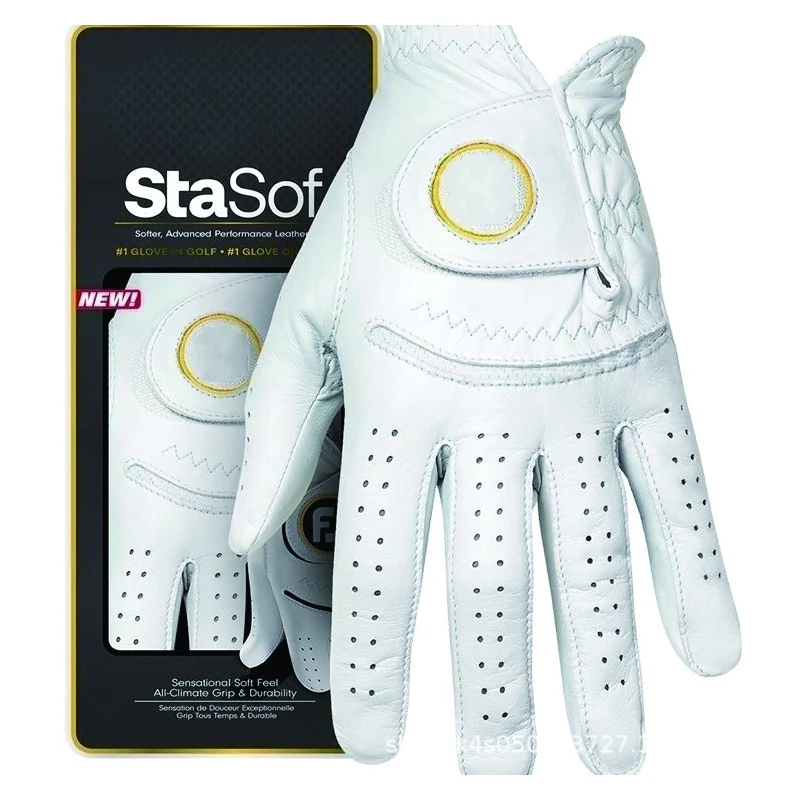 

Golf Gloves Men's Left Hand Soft Breathable Pure Sheepskin With Anti-slip Golf Gloves For Women Men Outdoor Golf Equipment