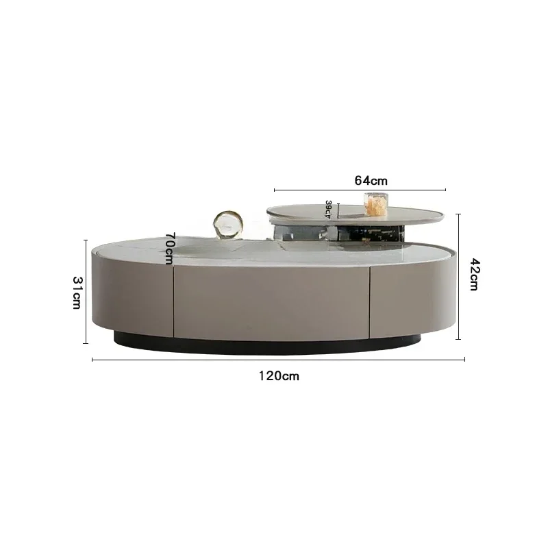

Modern Minimalist Marble Tea Table Combination Small Apartment Home Designer