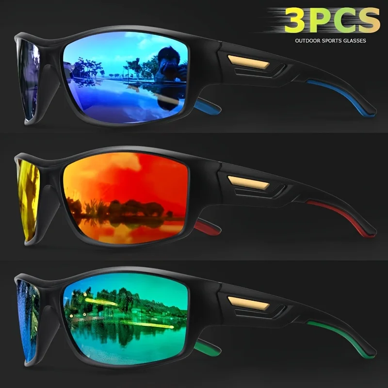 1/3 Pack 2025 New Polarized Colorful Sunglasses for Men and Women Suitable for Driving, Fishing, Outdoor Sports UV400