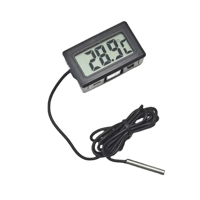 Embedded Electronic Digital Thermometer Fy-10 Digital Electronic Refrigerator Thermometer Mini Digital LCD Indoor Convenient