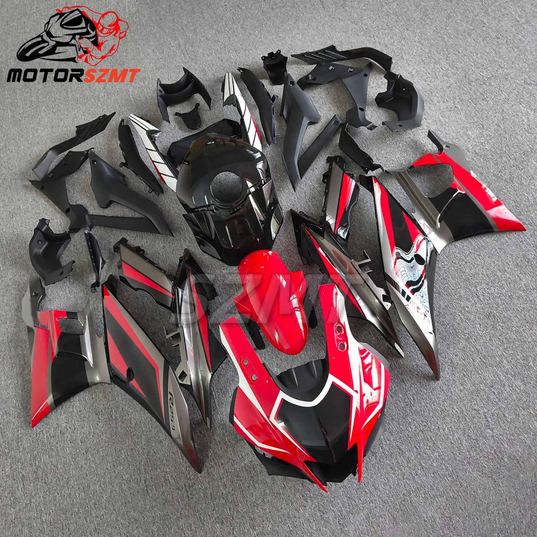 Front Nose Upper Cowl Fairing For Yamaha YZFR3 R25 2019-2024 Headlight Cowl Mask Cover Nose Upgrade R3  Style Small Eyes