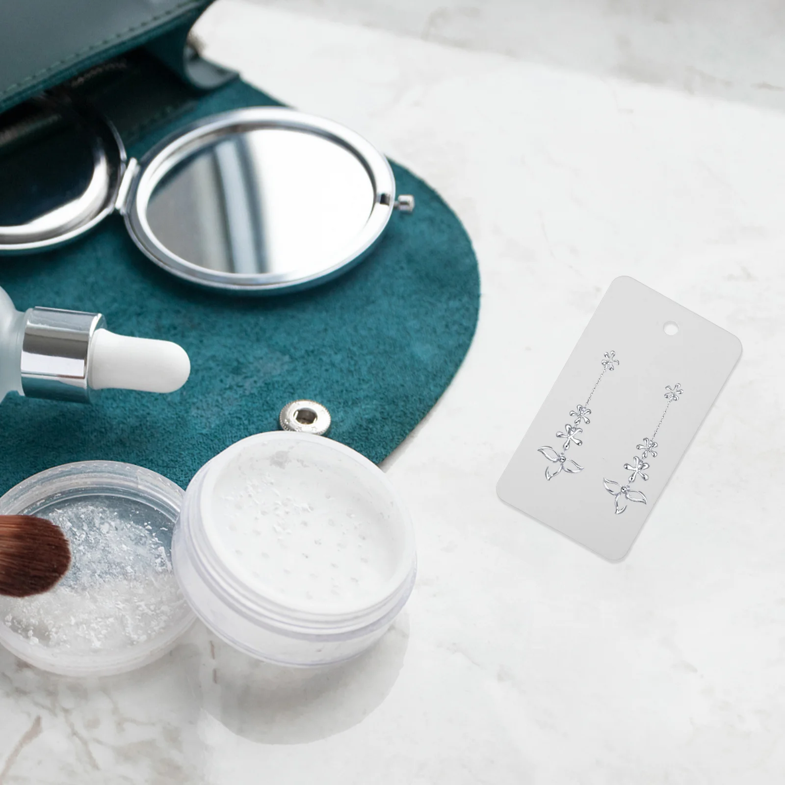 100 قطعة بطاقات عرض قلادة القرط مع 100 أكياس حاملي بطاقات المجوهرات لبيع التعبئة والتغليف كرافت العلامات سوار عرض مجموعة