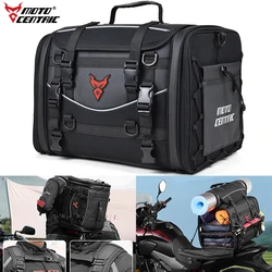 Expandable Motorcycle Rear Seat Bag 35L-50L Large Capacity Motorcycle Bag Riding Tail Travel Bag for BMW R1200GS Universal Moto