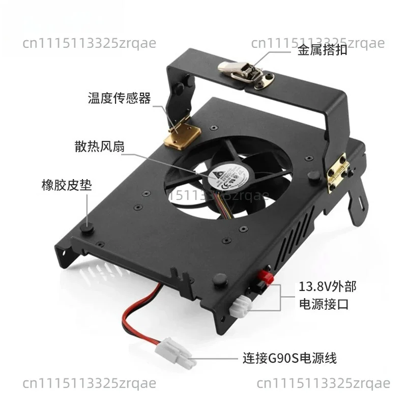G90 Radio Transceptor Combination 0.5-30Mhz SDR Transceiver with Xiegu G90 Cooling Fan G90 Bracket and XPA125b CE-19