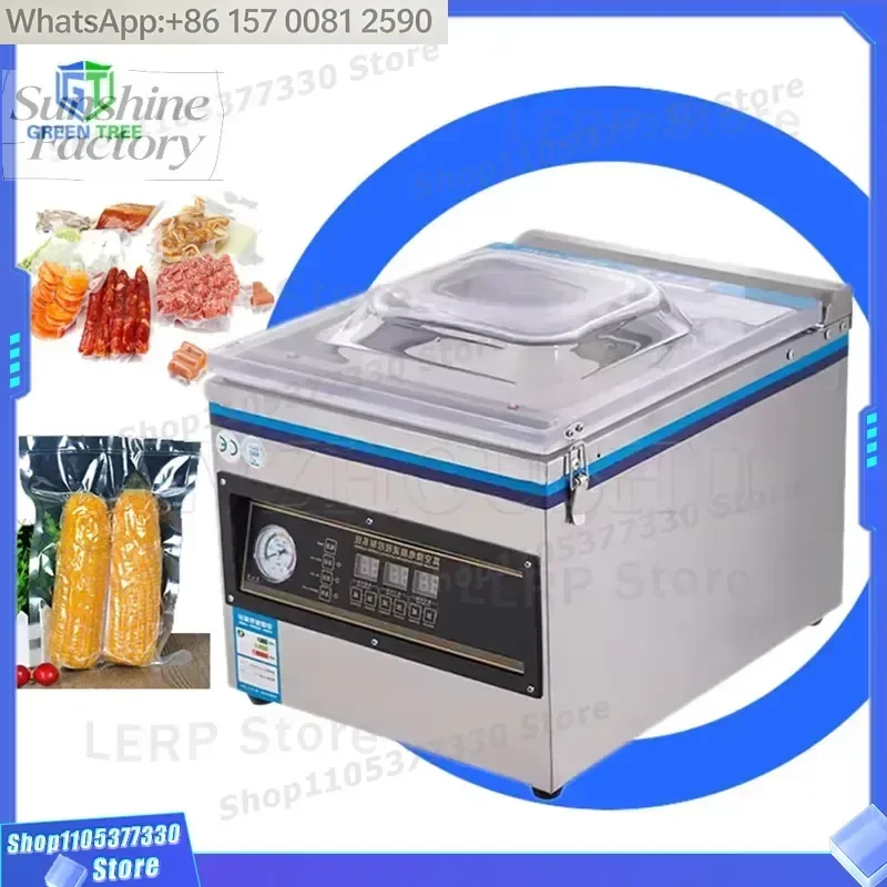 220V Table Vacuum Packing Machine Commercial Vacuum Bag Sealer Small Household Vac Packer Sealing Machine