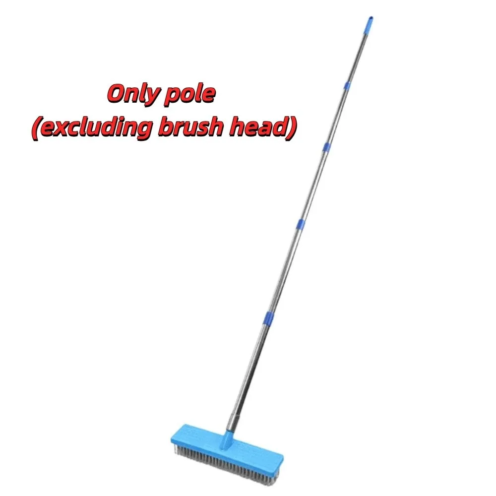 Long Handle Floor Wire Brush Heavy Duty Stainless Steel Tile Scrub Brush Rough Bristle Stiff Bristle Heavy Duty Wire Brush