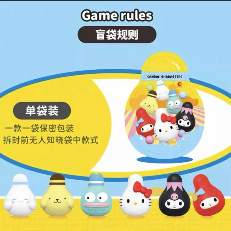 Персонажи Sanrio для боулинга, серия слепая коробка, игрушки Kuromi My Melody, акриловые украшения, фигурка Анеме, куклы, игрушки, подарки для детей