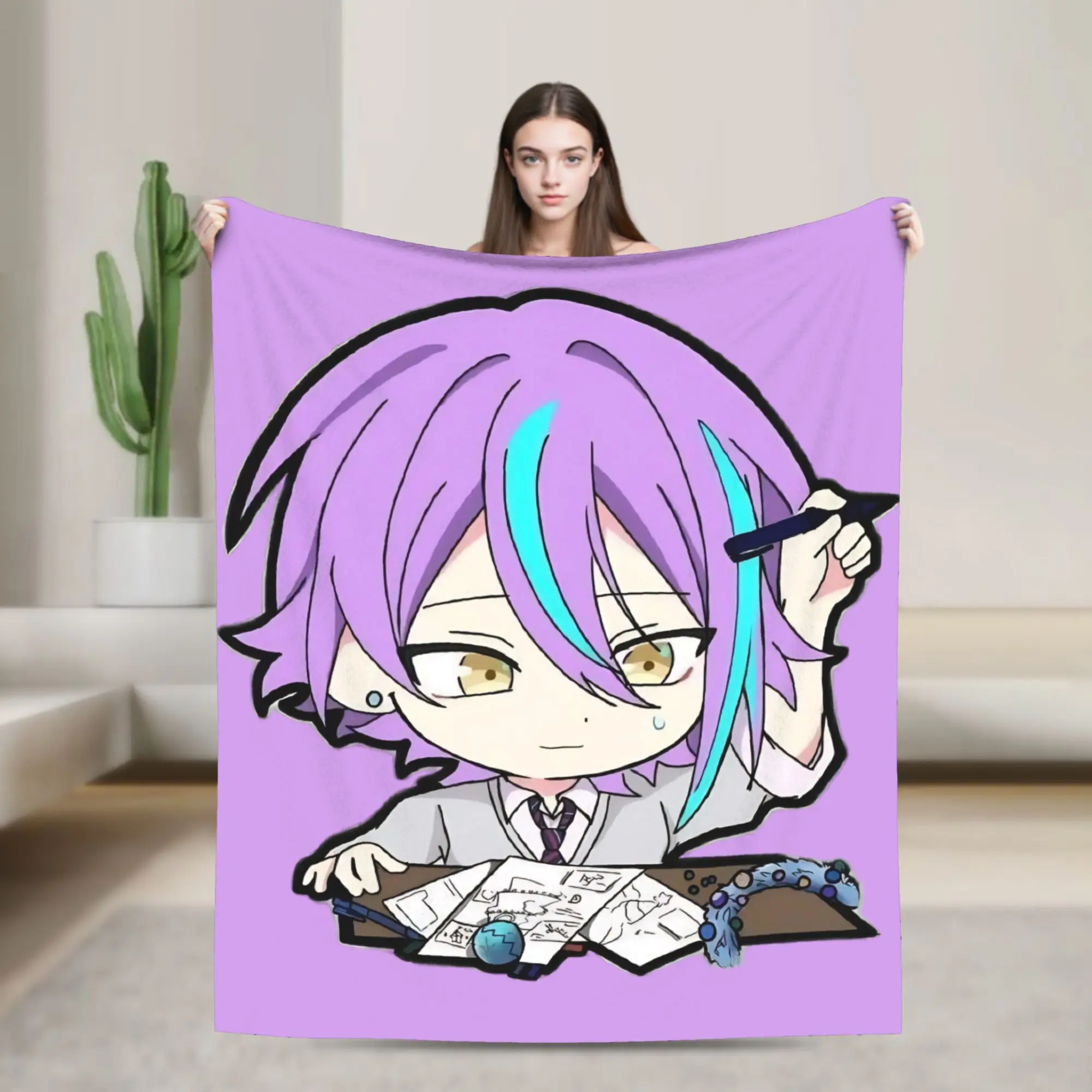 Rui Kamishiro Blanket Cover Singer Anime Fleece Throw Blanket Bed Sofa Decoration Soft Warm Bedspreads