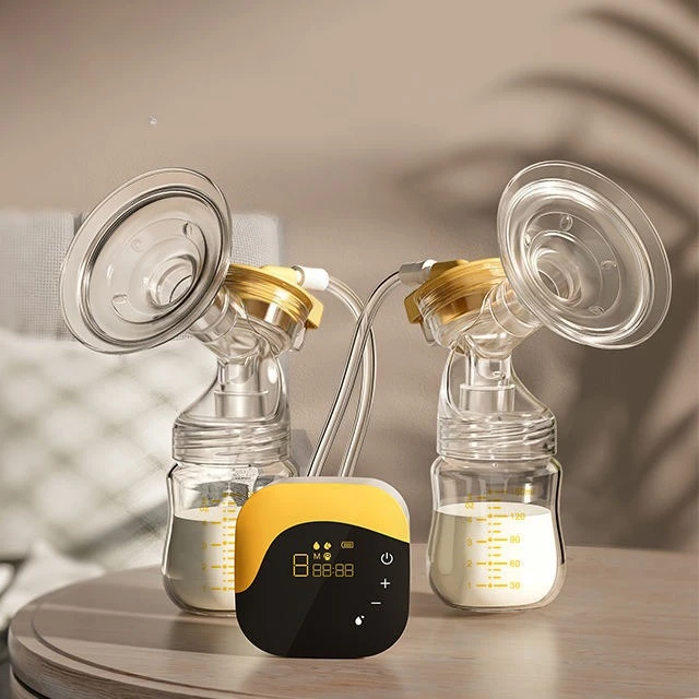 

Electric breast pump Double suction Automatic milking device Postpartum suction Large milk puller Rechargeable silent breast