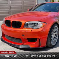 For BMW 1Series E82 1M Bumper 2012-2018 Carbon Fiber/FRP Front Body Kits Car Front Bumper Lip Chin Spoiler Splitters Apron