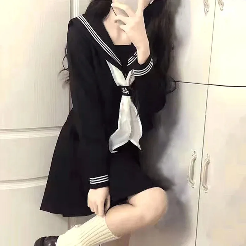 2025 جديد اليابانية JK موحدة زي مدرسي فتاة S-3XL الأخضر JK اليابانية كلية نمط دعوى بحار زي المرأة مثير قميص ★ ★