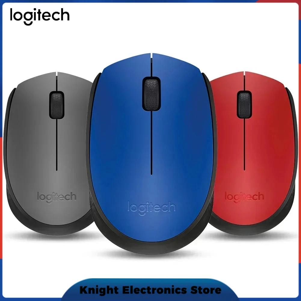 

Офисная мышь Logitech M170, беспроводное соединение 2,4G, срок службы батареи до 12 месяцев, компактная и портативная