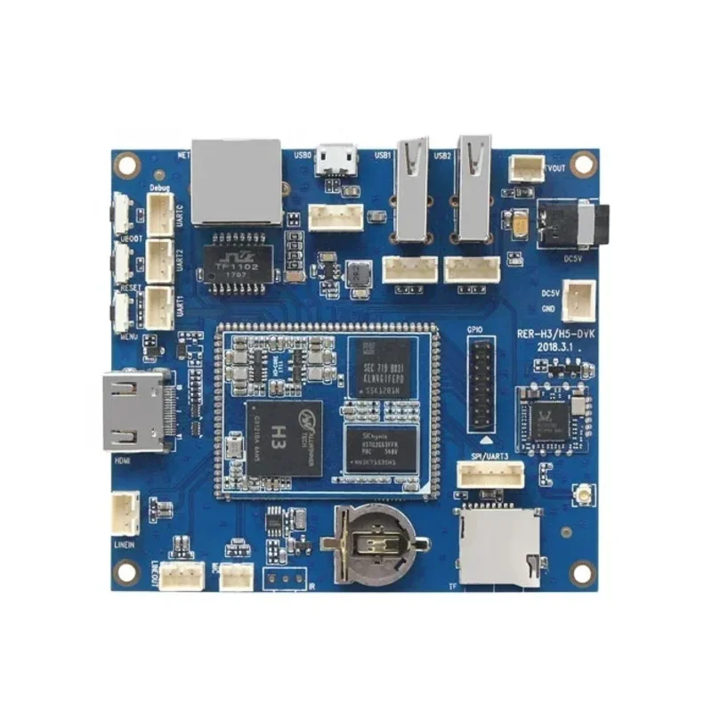 H3 Quad-Core Linux System With Source Code Four-Way USB Control Data Transmission Develop Dev Board 256MB 512MB