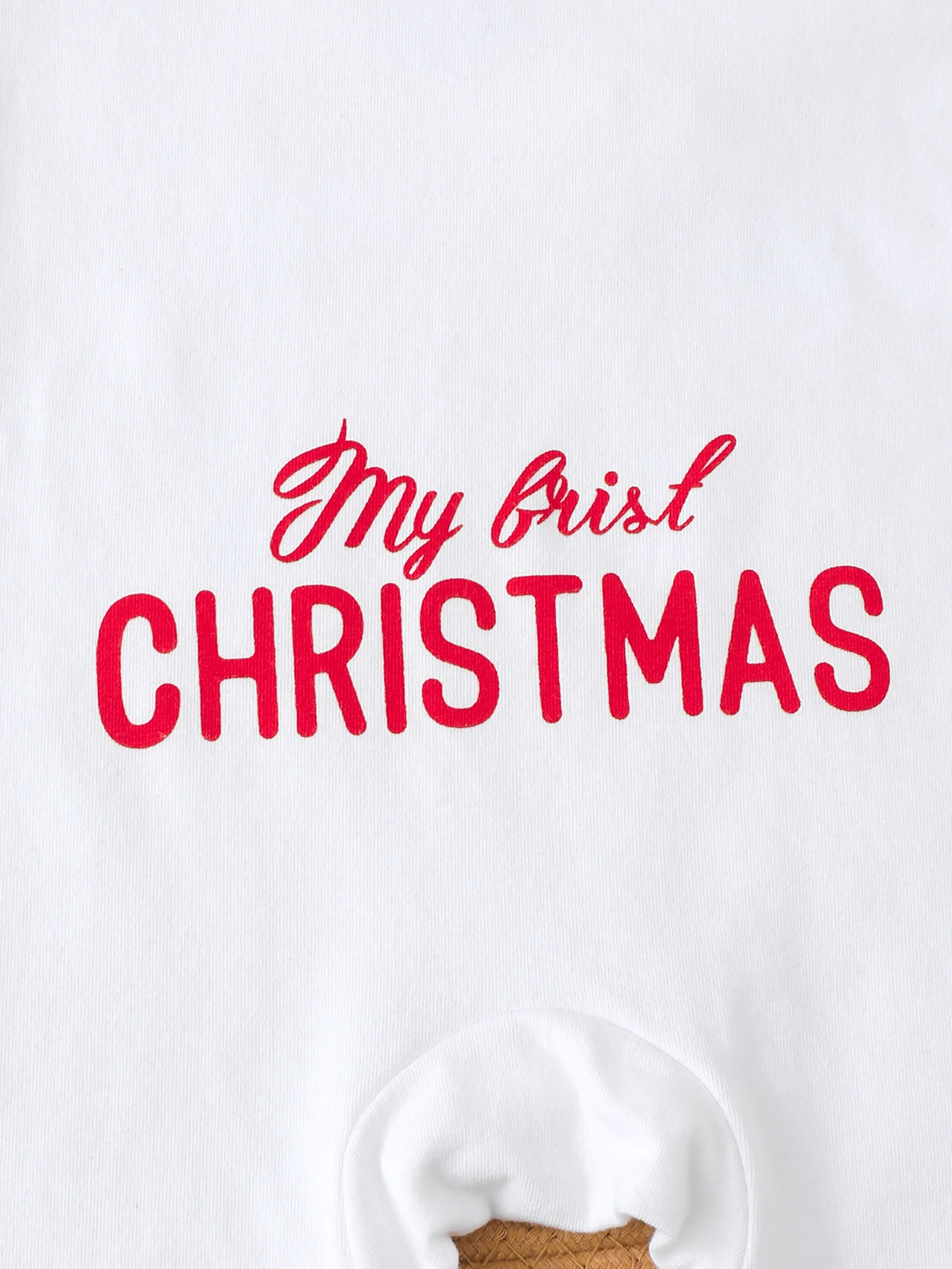 مجموعة رومبير عيد الميلاد الأولى للأطفال: ملابس مكونة من قطعتين مطبوع عليها سانتا "عيد الميلاد الأول".