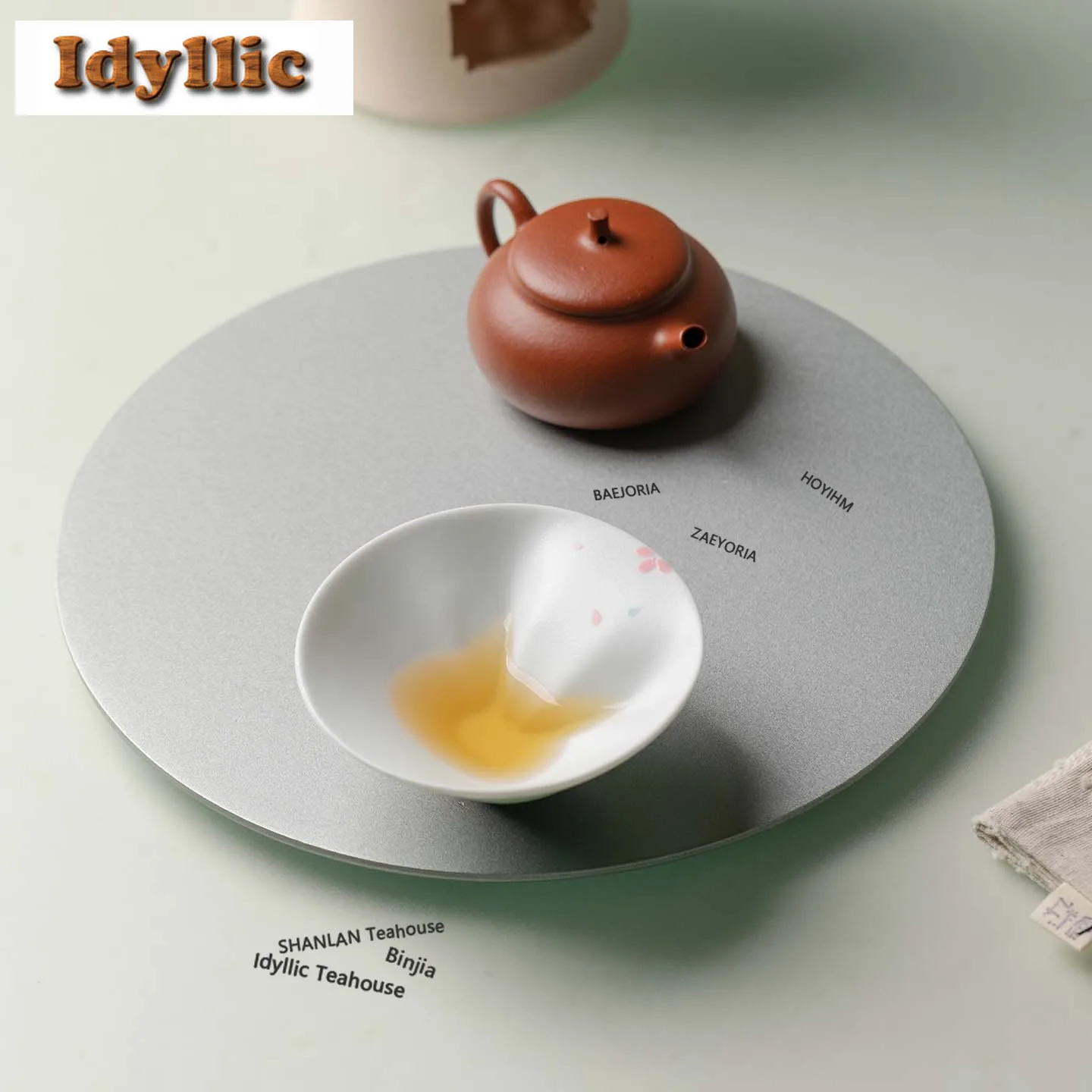 HOYIHM 60ml Cute Cat Playing Flower Ball Teacup Antique Tea Bowl Single Cups Tea-tasting Smelling Cup Chazhan Master Cup Teaware
