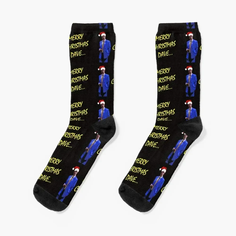 

Merry Christmas Dave... (Yellow) Socks snow halloween Crossfit Man Socks Women's